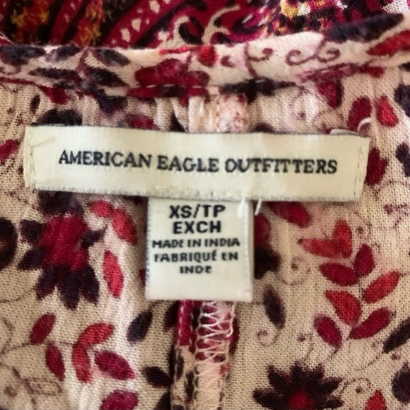 AMERICAN EAGLE BOHO FLORAL LONG SLEEVE DRESS SIZE XS - Picture 7 of 11